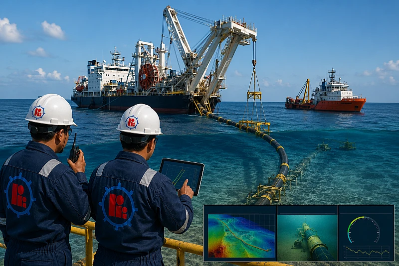 10km Subsea Gas Pipeline Installation - East Java